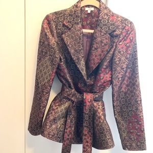 NWOT Cache Jacket/blazer red/gold